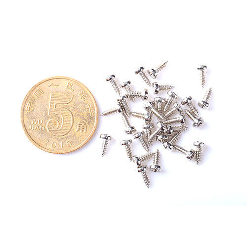 Hochpräzisionsschraube TIN-Beschichtungsbefestigungsmittel Mikroschraube Pan Kopf Kreuz eingegraben Scharfschwanz Mikroschraube für Brille