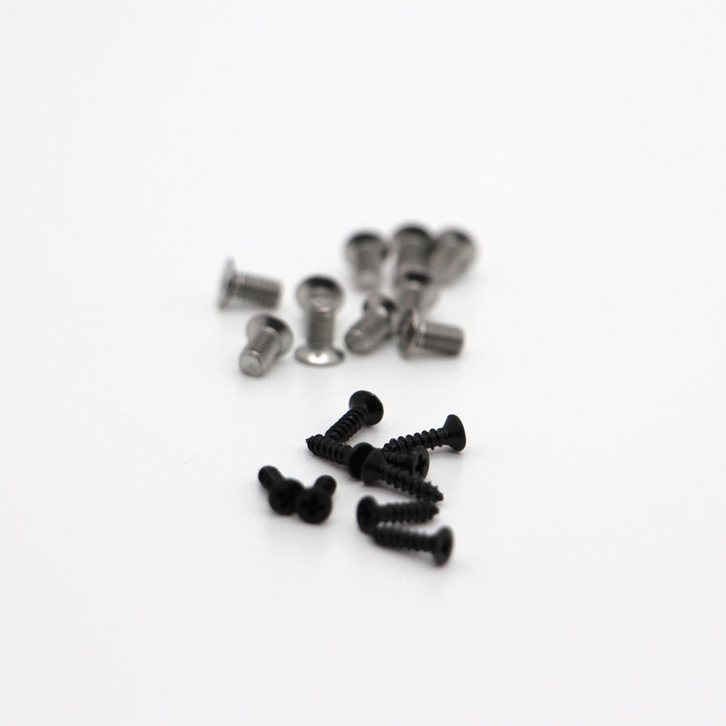 M1 M1.2 M1.4 M1.6 1.7 M2 Schwarz Stahl Phillips Countersunk Flachkopf Mikroschrauben für Brillen Uhren